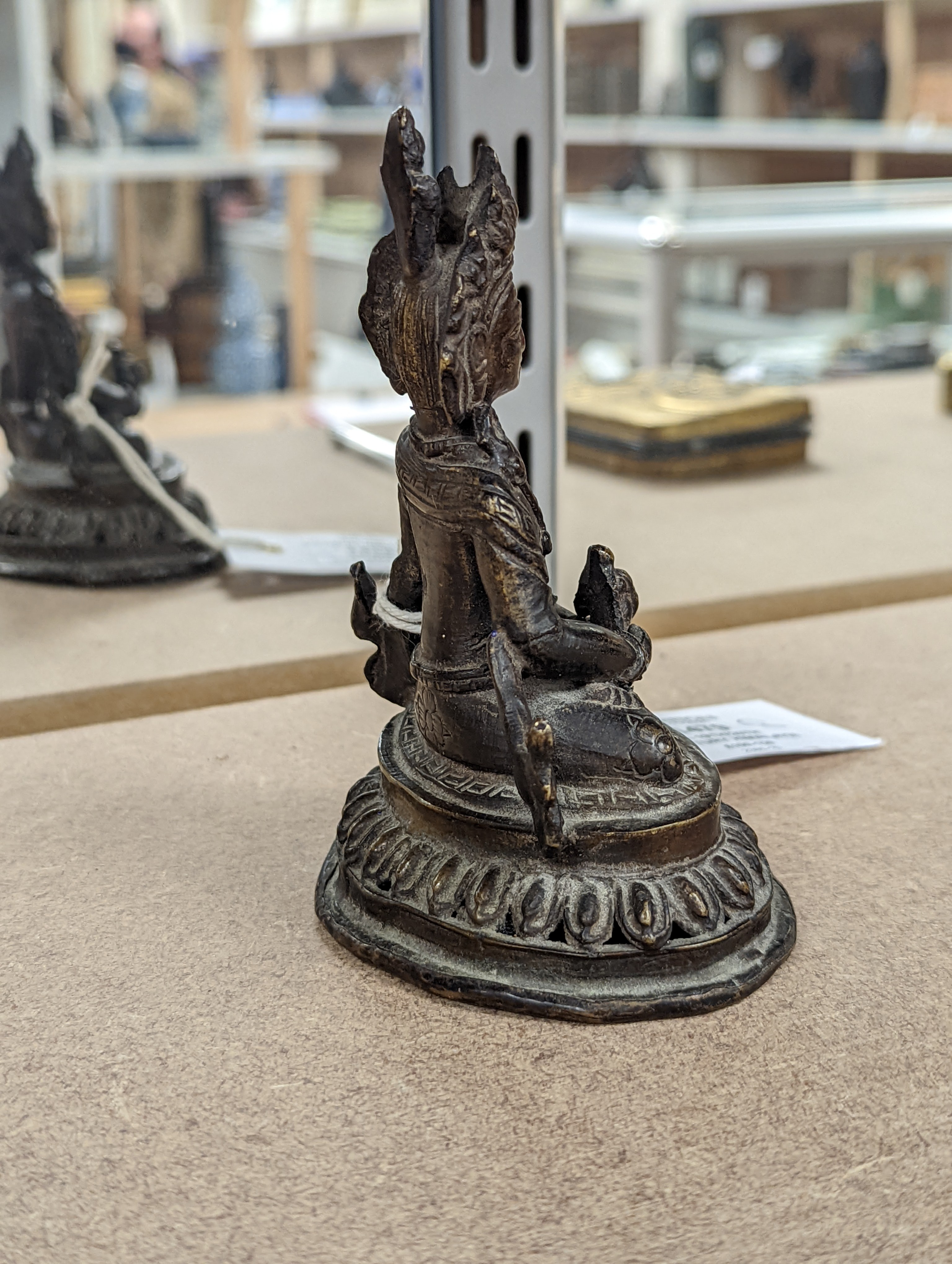 A 19th/20th century Himalayan bronze buddha 12cm